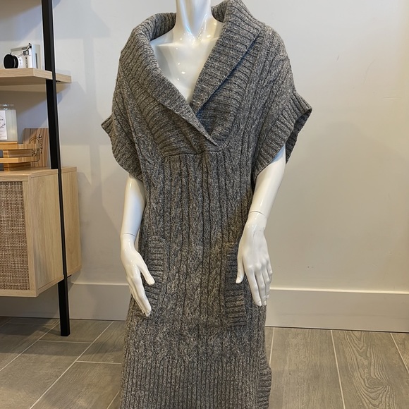 Perfect Condition Juicy Couture Grey Sweater Dress w/ Front Pocket - Picture 1 of 6